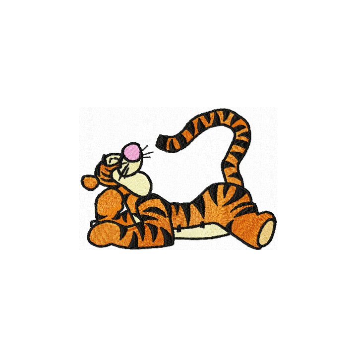 Tigger Resting embroidery design - Embroidery Design