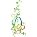 Basket of Flowers embroidery design showcasing intricate floral motifs, perfect for FSL projects and decorative stitching.