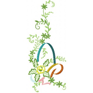 Basket of Flowers embroidery design - Embroidery Design