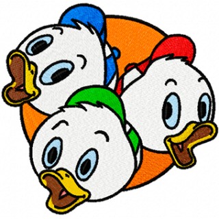 Friends ducks embroidery design - Embroidery Design
