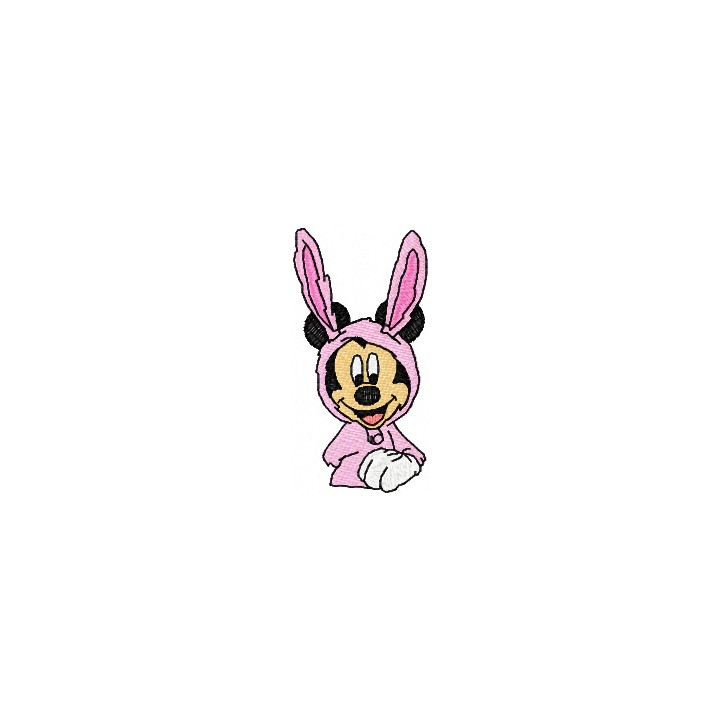 Easter bunny Mickey Mouse embroidery design - Embroidery Design