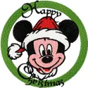 Preview of Christmas Mickey Mouse 3 embroidery design featuring a festive Mickey Mouse motif for stitching.