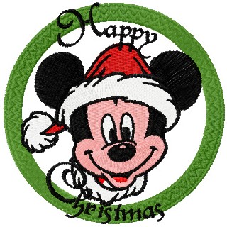 Christmas Mickey Mouse 3 embroidery design - Embroidery Design