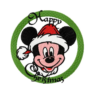 Preview of Christmas Mickey Mouse 3 embroidery design featuring a festive Mickey Mouse motif for stitching.