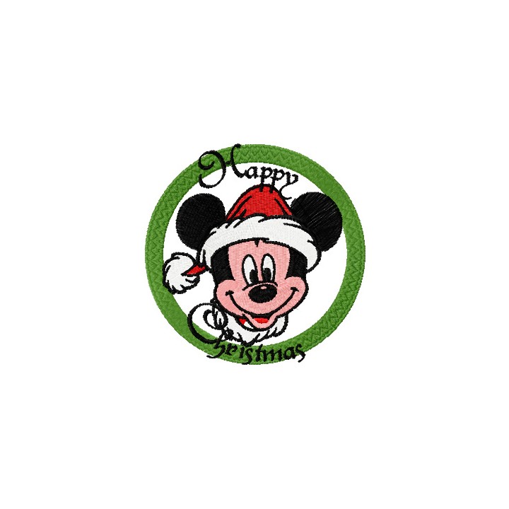 Christmas Mickey Mouse 3 embroidery design - Embroidery Design