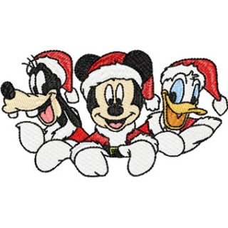Mickey Mouse, Goofy and Donald Duck embroidery design - Embroidery Design