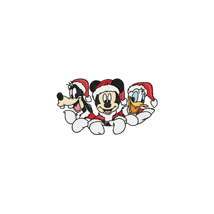 Mickey Mouse, Goofy and Donald Duck embroidery design - Embroidery Design