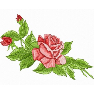 Mega Rose  embroidery design - Embroidery Design