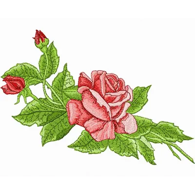 Mega Rose embroidery design showcasing intricate floral patterns for creative stitching on various fabrics.