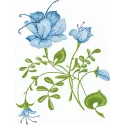 Preview of a blue rose embroidery design featuring intricate floral details for creative stitching projects.