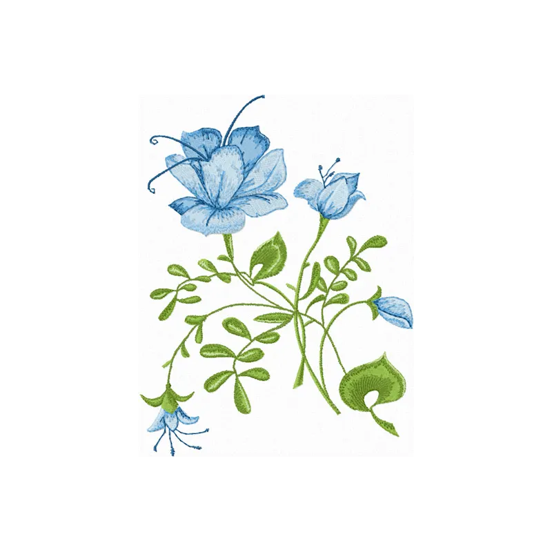 Preview of a blue rose embroidery design featuring intricate floral details for creative stitching projects.