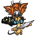 Preview of the Funny Caribbean Cat embroidery design, showcasing a whimsical feline in vibrant colors.