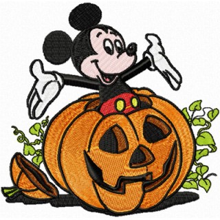 Mickey Mouse Halloween embroidery design - Embroidery Design