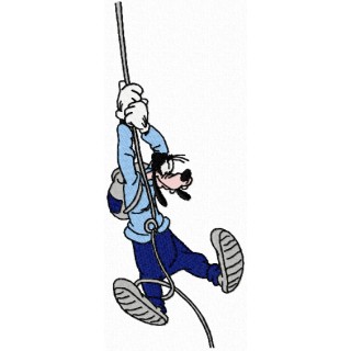 Goofy Climber embroidery design - Embroidery Design