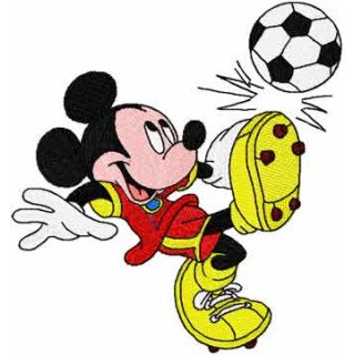 Mickey like soccer embroidery design - Embroidery Design