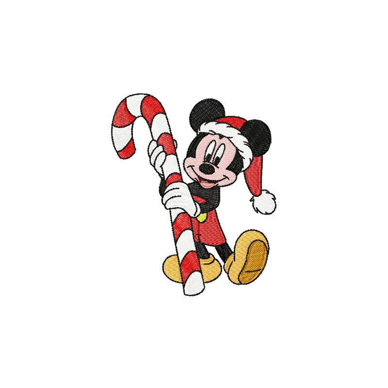 Preview of Christmas Mickey Mouse 2 embroidery design featuring a festive Mickey for holiday stitching projects.