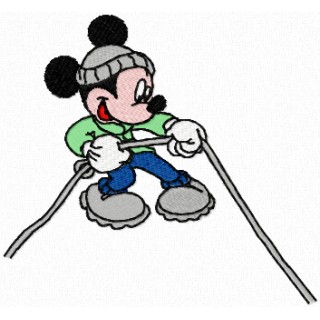 Mickey Climber embroidery design - Embroidery Design