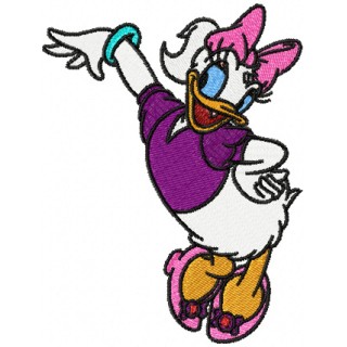 Daisy Duck embroidery design - Embroidery Design