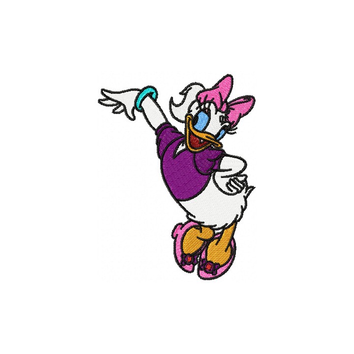Daisy Duck embroidery design - Embroidery Design