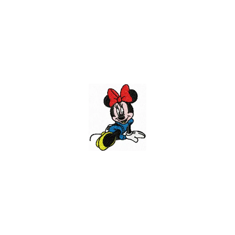 Preview of Minnie Mouse 8 embroidery design featuring a playful Minnie motif for creative stitching projects.