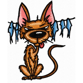 Funny Cat 1 embroidery design - Embroidery Design
