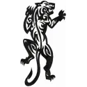 Tribal Tiger Embroidery Design - Wild Animal Stitching Patt…