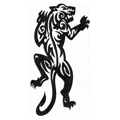 Tribal Tiger Embroidery Design - Wild Animal Stitching Patt…