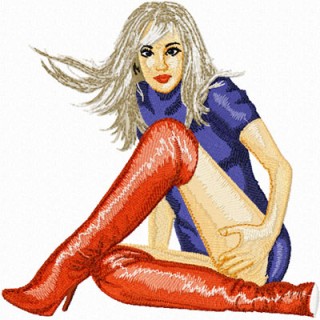 Sexy Girl embroidery design - Embroidery Design