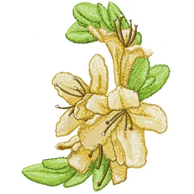 Oriental Flower embroidery design - Embroidery Design