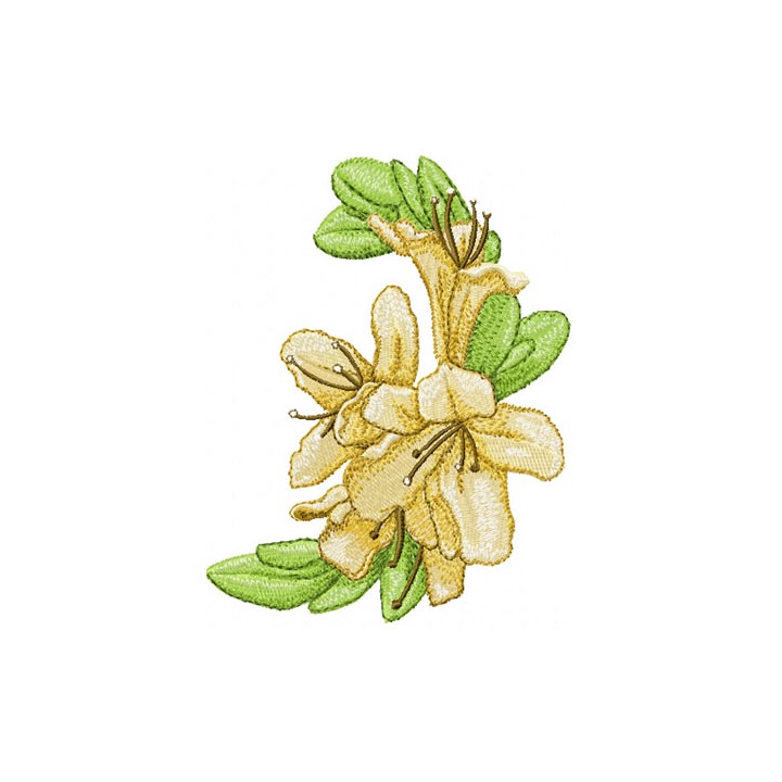 Oriental Flower embroidery design - Embroidery Design