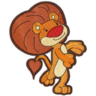Goliath the Lion embroidery design - Embroidery Design