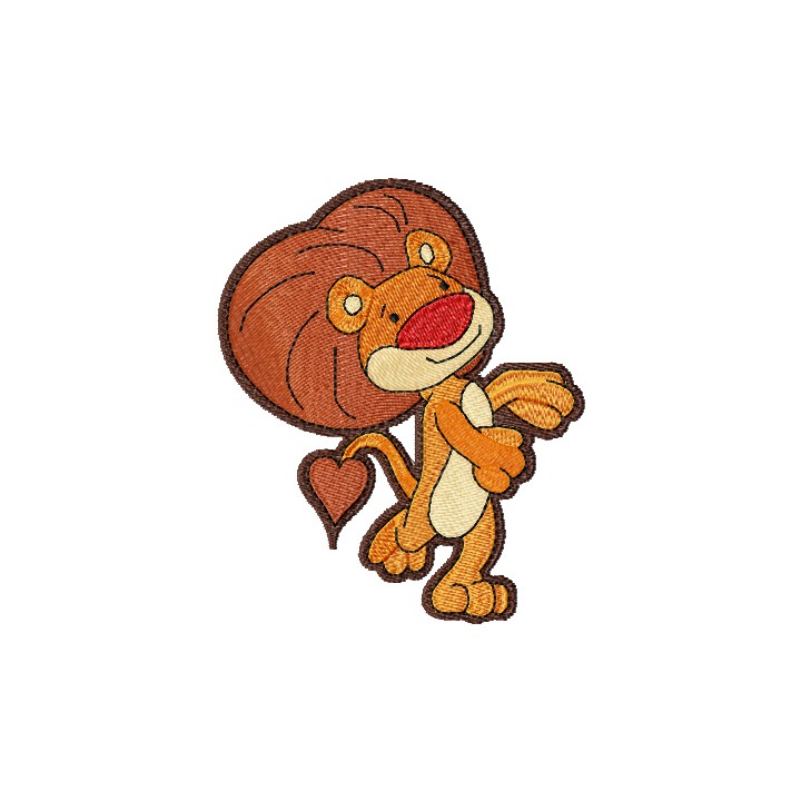 Goliath the Lion embroidery design - Embroidery Design