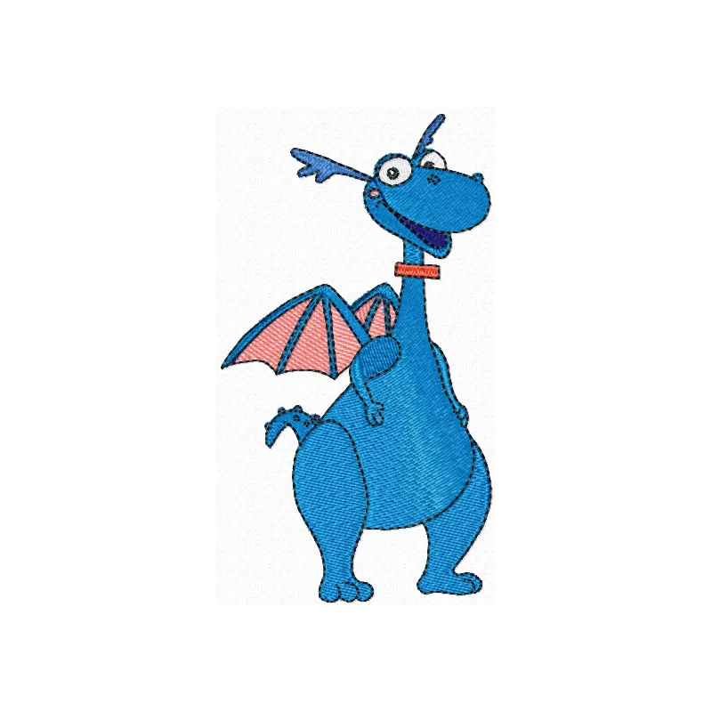 Stuffy Dragon Stitching Pattern for Kids' Projects