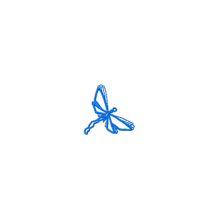 Small Dragonfly embroidery design - Embroidery Design