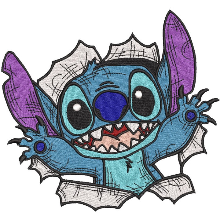 Stitch Breakout embroidery design - Embroidery Design
