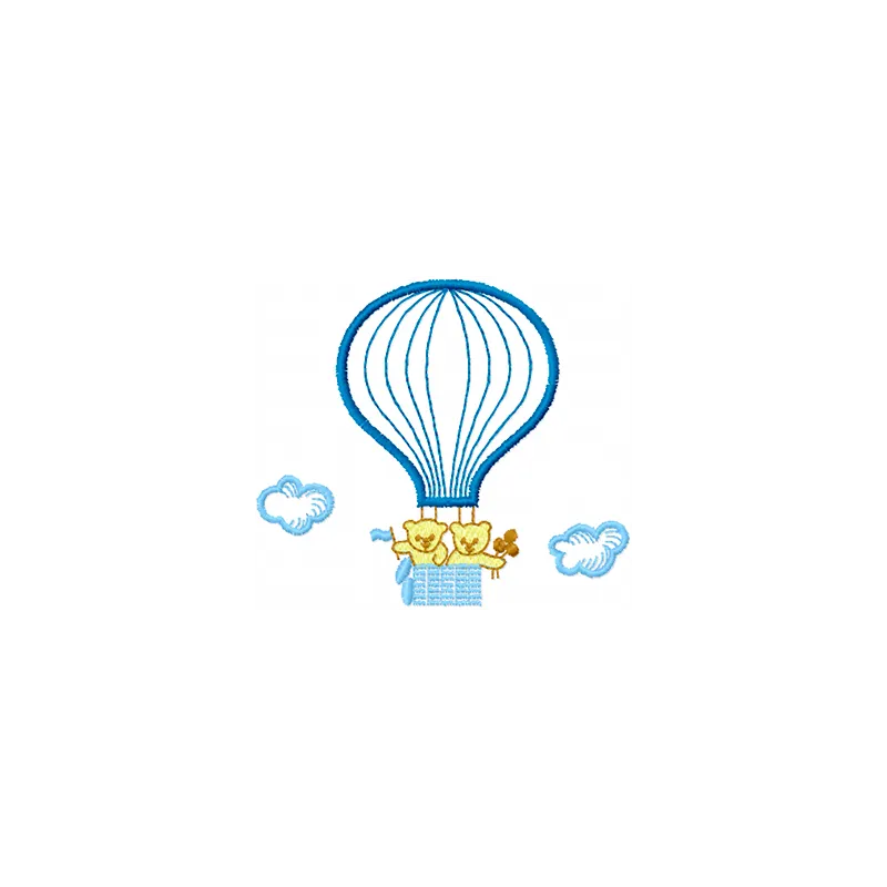 Together in a Balloon Animal Embroidery Design | Whimsical