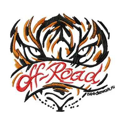 Off-Road Tribal Animal Embroidery Design | Wild Adventure