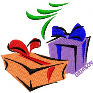 Christmas Gifts embroidery design - Embroidery Design