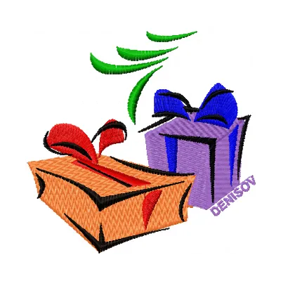 Christmas Gifts embroidery design - Embroidery Design