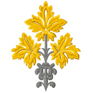 Autumn Leaf  embroidery design - Embroidery Design