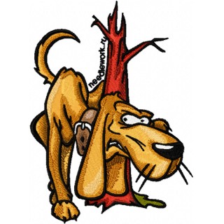 Funny Dog 1  embroidery design - Embroidery Design