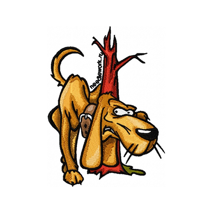 Funny Dog 1  embroidery design - Embroidery Design