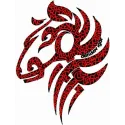 Demioro Tribal Horse Embroidery - Wild Spirit Design