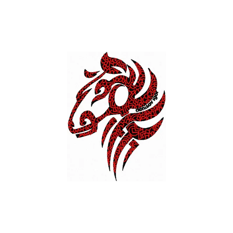 Demioro Tribal Horse Embroidery - Wild Spirit Design