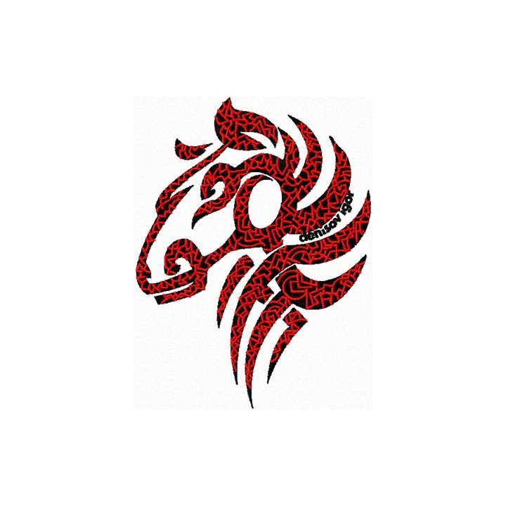 Demioro Tribal Horse embroidery design - Embroidery Design