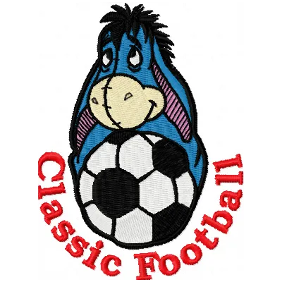 Eeyore Football Logo Stitching Pattern for Kids & Crafters