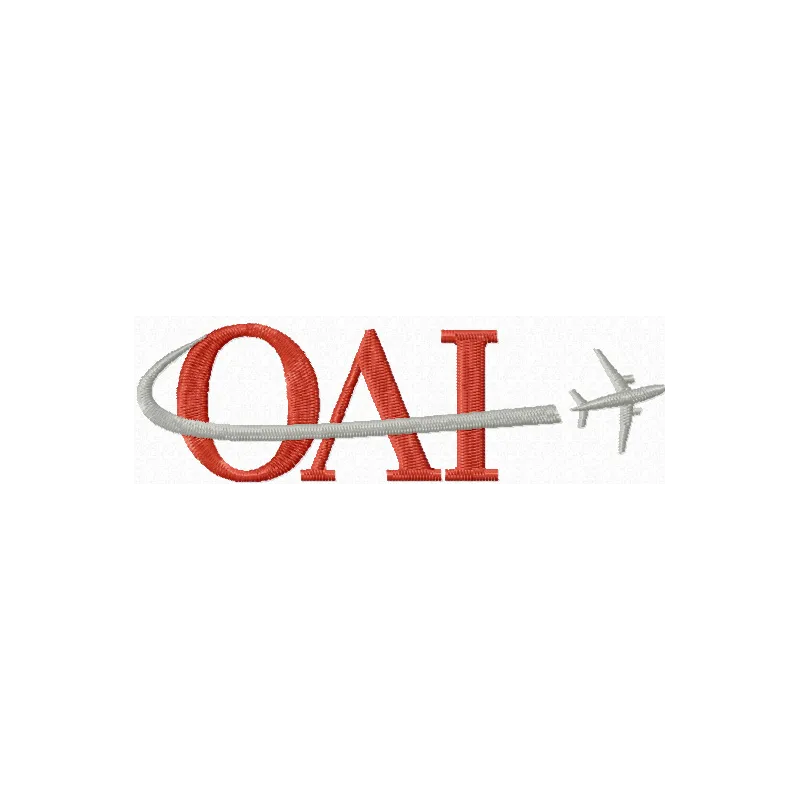 Omni Air International Aviation Logo Embroidery Design
