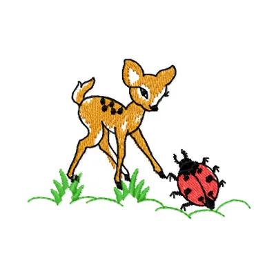 Bambi & Bug Stitching Pattern for Kids' Apparel