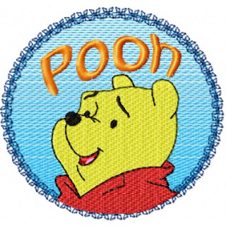Winnie the Pooh Logo  embroidery design - Embroidery Design