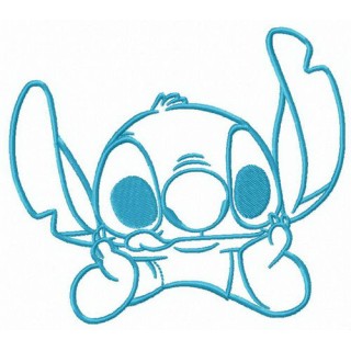 Stitch teasing you embroidery design - Embroidery Design